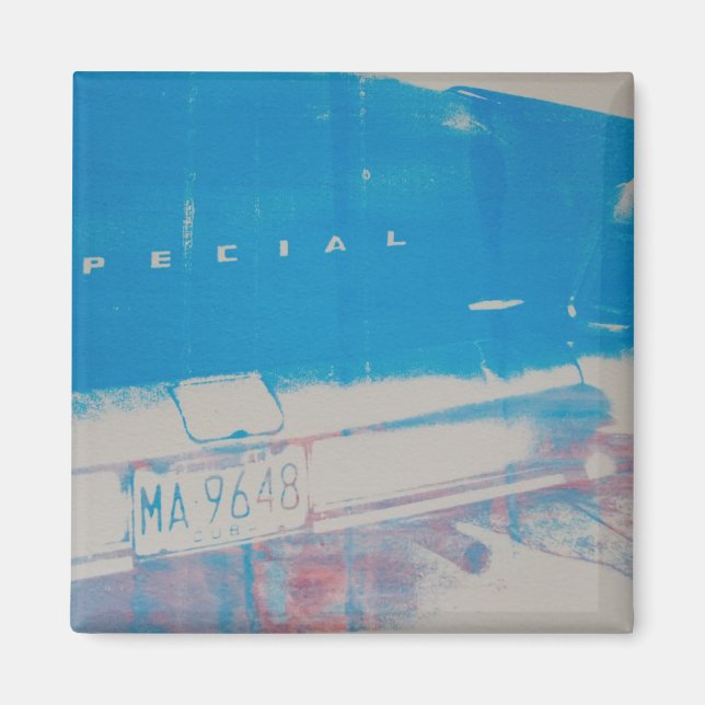 Blue car magnet (Front)