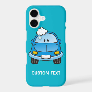 Blue Car with Bubbles iPhone Case