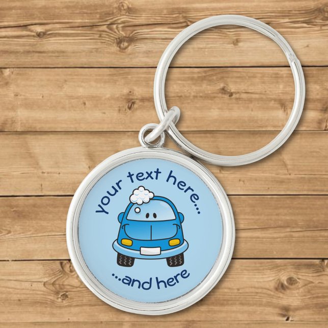 Blue car with bubbles key ring (Creator Uploaded)
