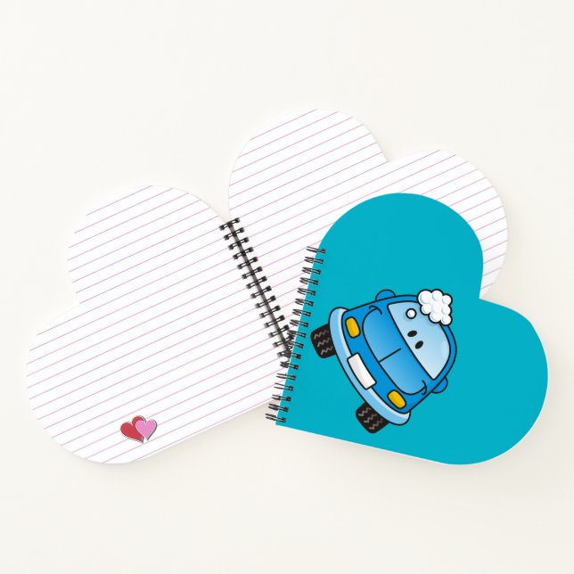 Blue car with bubbles notebook (Inside)