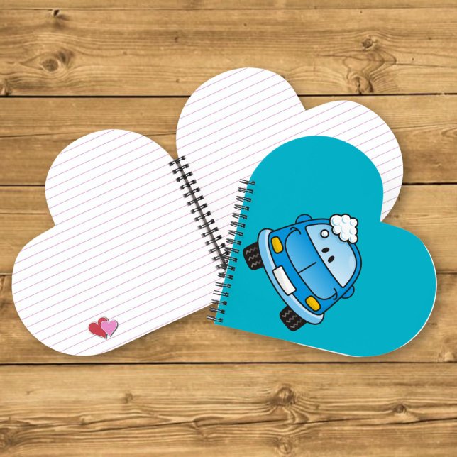 Blue car with bubbles notebook (Creator Uploaded)