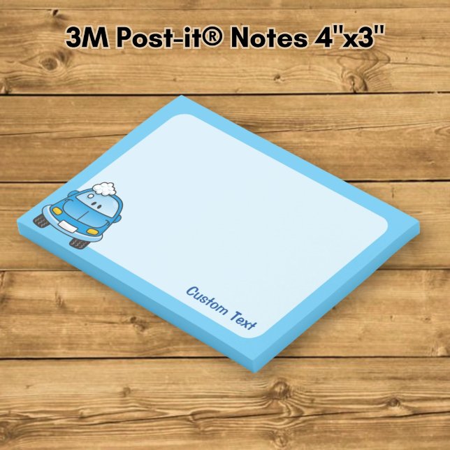 Blue Car with Bubbles Post-it Notes (Creator Uploaded)