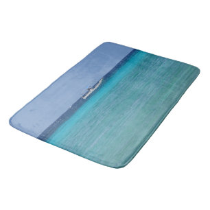 Blue Caribbean Bath Mat