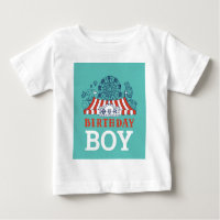Blue Carnival Circus Baby Birthday Kids HouseParty