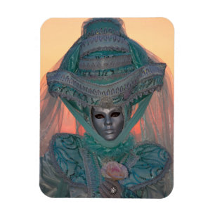 Blue Carnival Costume, Venice Magnet