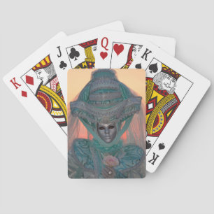 Blue Carnival Costume, Venice Playing Cards