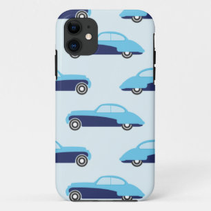 blue cars vintage iPhone 11 case