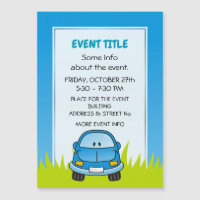 Blue Cartoon Car
