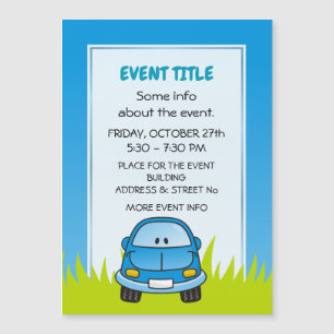 Blue Cartoon Car