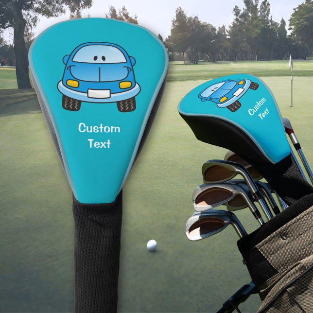 Blue Cartoon Car Golf Head Cover (Creator Uploaded)