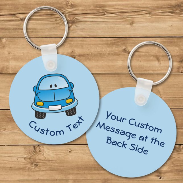 Blue Cartoon Car Keychain (Creator Uploaded)