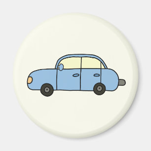 Blue Cartoon Car Magnet