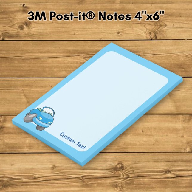 Blue Cartoon Car Post-it Notes (Creator Uploaded)