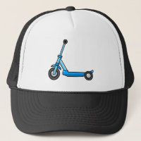 Blue Cartoon Kick/Push Scooter