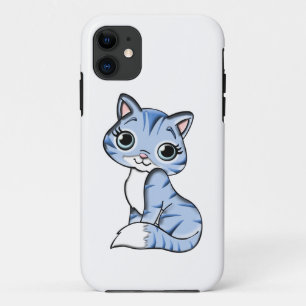 Blue cat animal feline iPhone 11 case