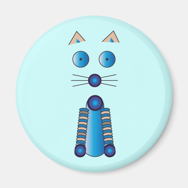 Blue CAT Magnet (Front)