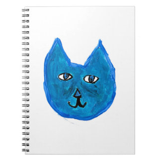 Blue cat notebook