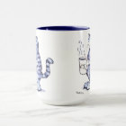 Blue cat with WTF cup 
