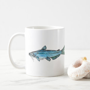 Blue catfish coffee mug