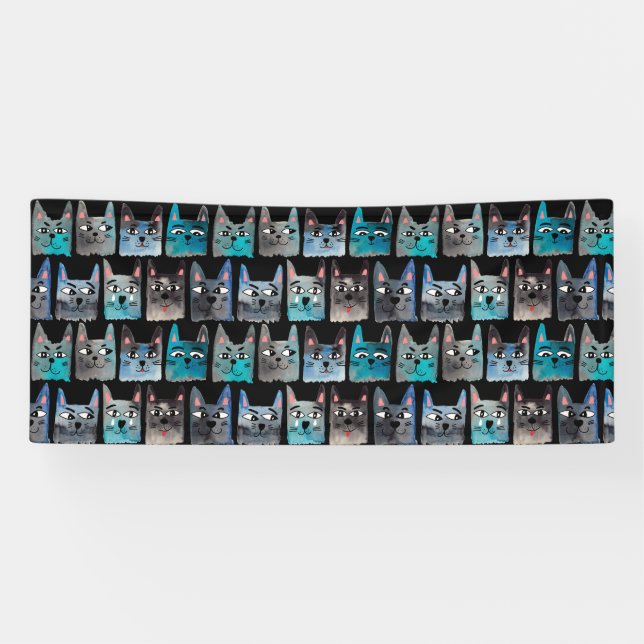 Blue cats banner (Horizontal)