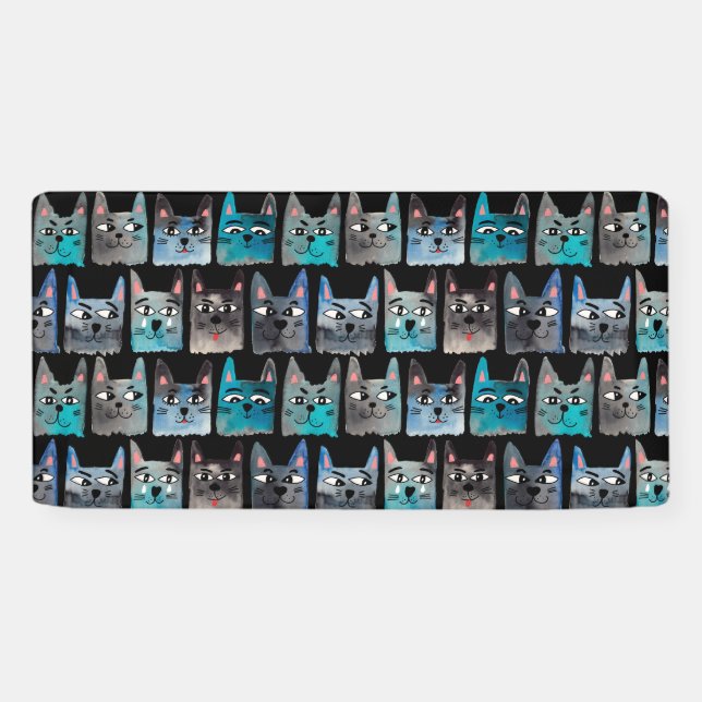 Blue cats banner (Horizontal)