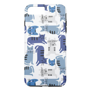 Blue Cats iPhone 8 Plus/7 Plus Case