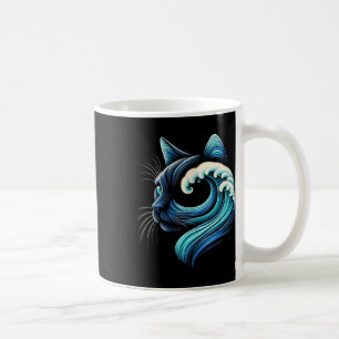 Blue Cats Wave For Kamala Funny Blue Wave Of Cat L Coffee Mug
