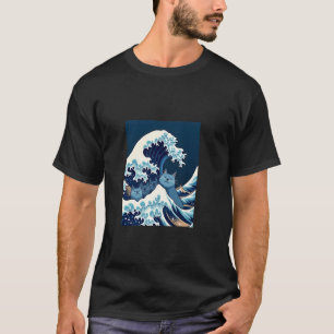 Blue Cats Wave For Kamala Funny Cat Lady T Shirt
