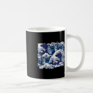 Blue Cats Wave For Kamala Harris Blue Wave Of Cat Coffee Mug