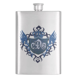 Blue CDO Logo Flask