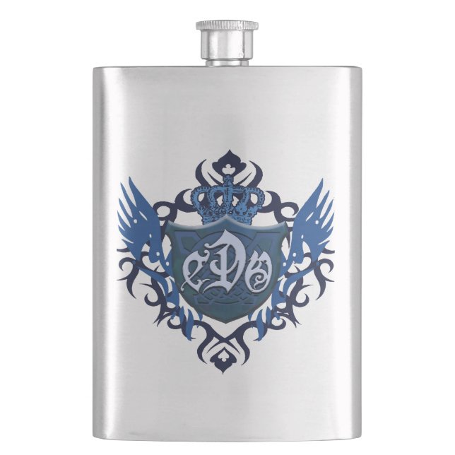 Blue CDO Logo Flask (Front)