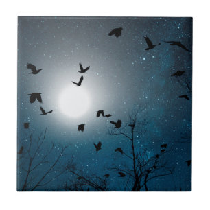 Blue Celestial Dream Ceramic Tile