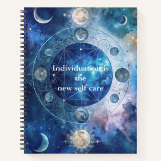 Blue Celestial Jung Inspired Individuation  Notebook