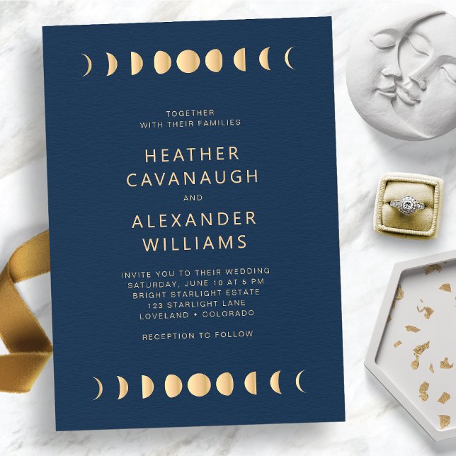 Blue Celestial Wedding Invitation (Blue Celestial Wedding Invitation
)