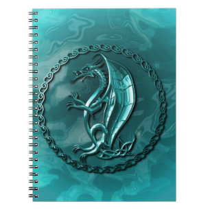 Blue Celtic Dragon Notebook