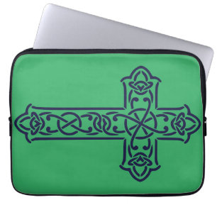 Blue Celtic High cross Laptop Sleeve