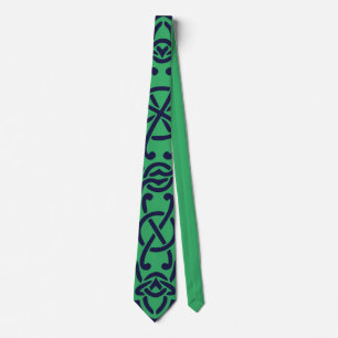 Blue Celtic High cross Tie