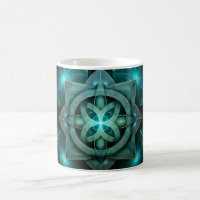 Blue Celtic Knot In A Six Sided Blue Frame