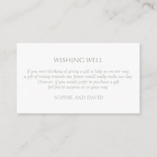 Blue Celtic Swan Love Knot Wishing Well Wedding Enclosure Card