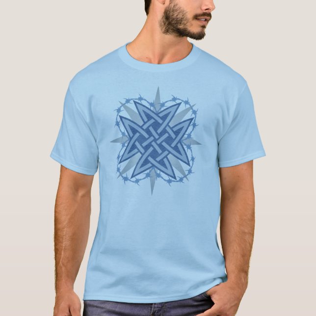 Blue Celtic "Weave" T-Shirt (Front)