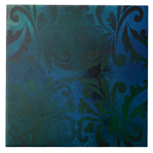 blue ceramic tile