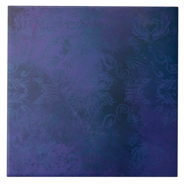 blue ceramic tile (Front)