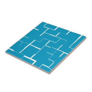 Blue Ceramic Tile, Small (4.25" x 4.25") Tile