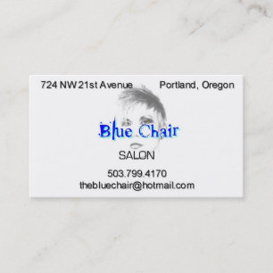 Blue Chair with headshot Appointment Card