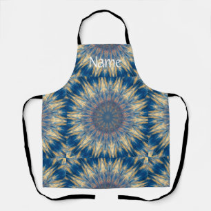 Blue Chakra Kaleidoscope Thunder_Cove  Apron