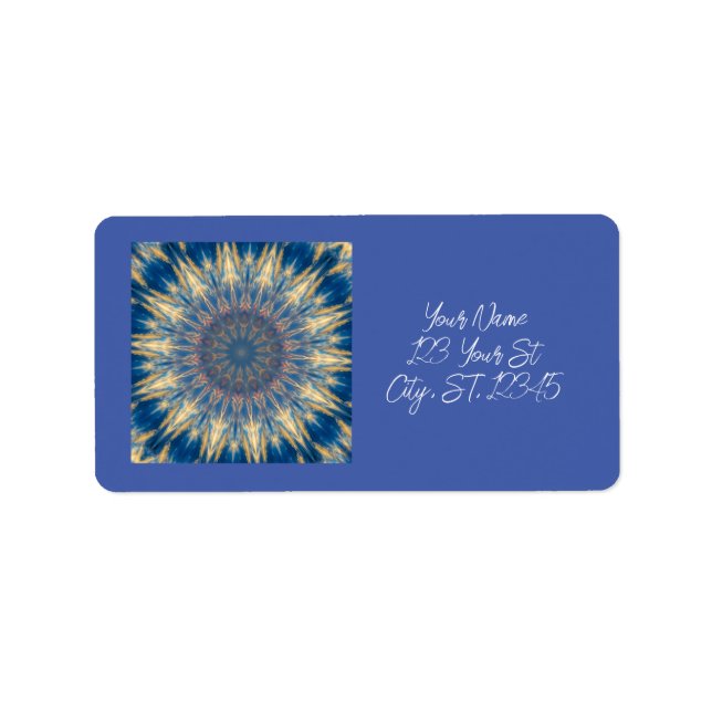 Blue Chakra Kaleidoscope Thunder_Cove Label (Front)