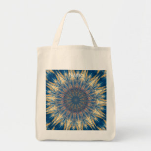 Blue Chakra Kaleidoscope Thunder_Cove Tote Bag