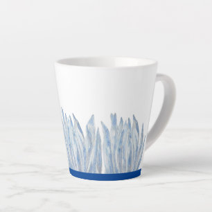Blue Chalk Sticks on a Small Latte Mug