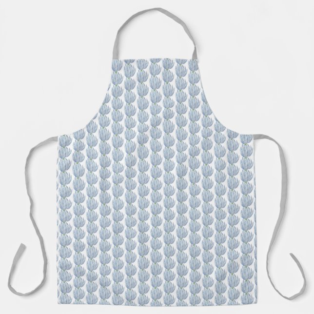 Blue Chalk Sticks on an Apron (Front)