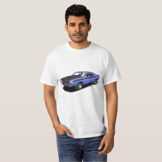 Blue Challenger classic car t-shirt